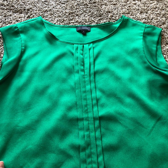 The Limited Tops - The Limited Kelly Green Short Sleeve Blouse